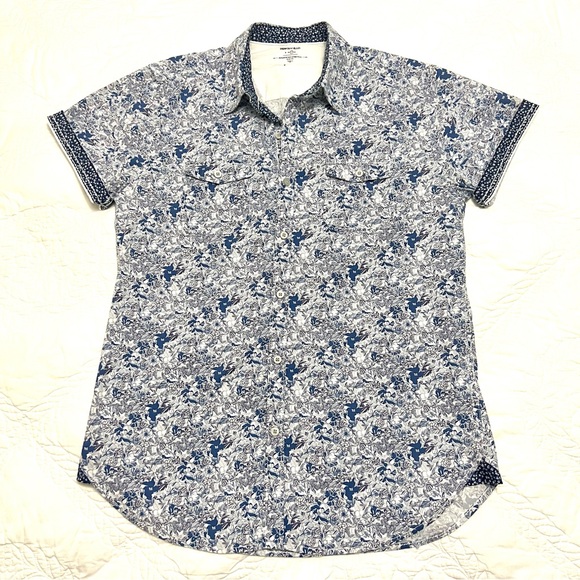 Paper Denim & Cloth Other - NWT COTTON SOFT RELAXED FLORAL PRINT SHIRT SLEEVE BUTTON UP SHIRT